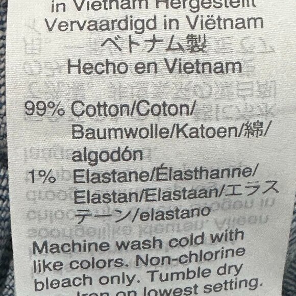 Madewell The Perfect Vintage Crop Jean Light Wash Raw Hem Size 26 Style# AF691 - Picture 10 of 10